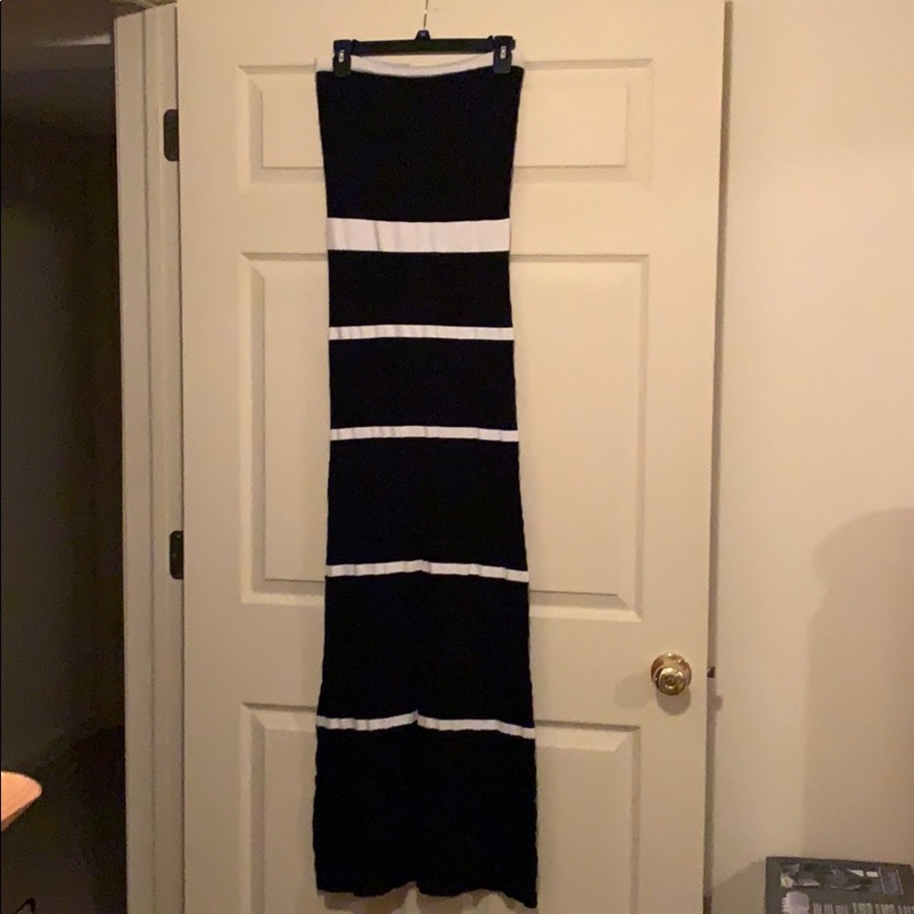 Venus long, sweater material, sleeveless dress